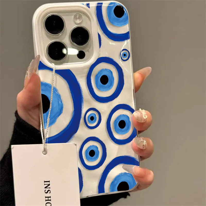 Phone Cases Blue - Синий чехол для телефона с 3D-эффектом