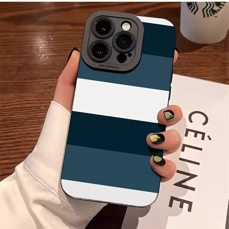 Phone Cases Blue - Чехол для телефона с сине-белым полосатым