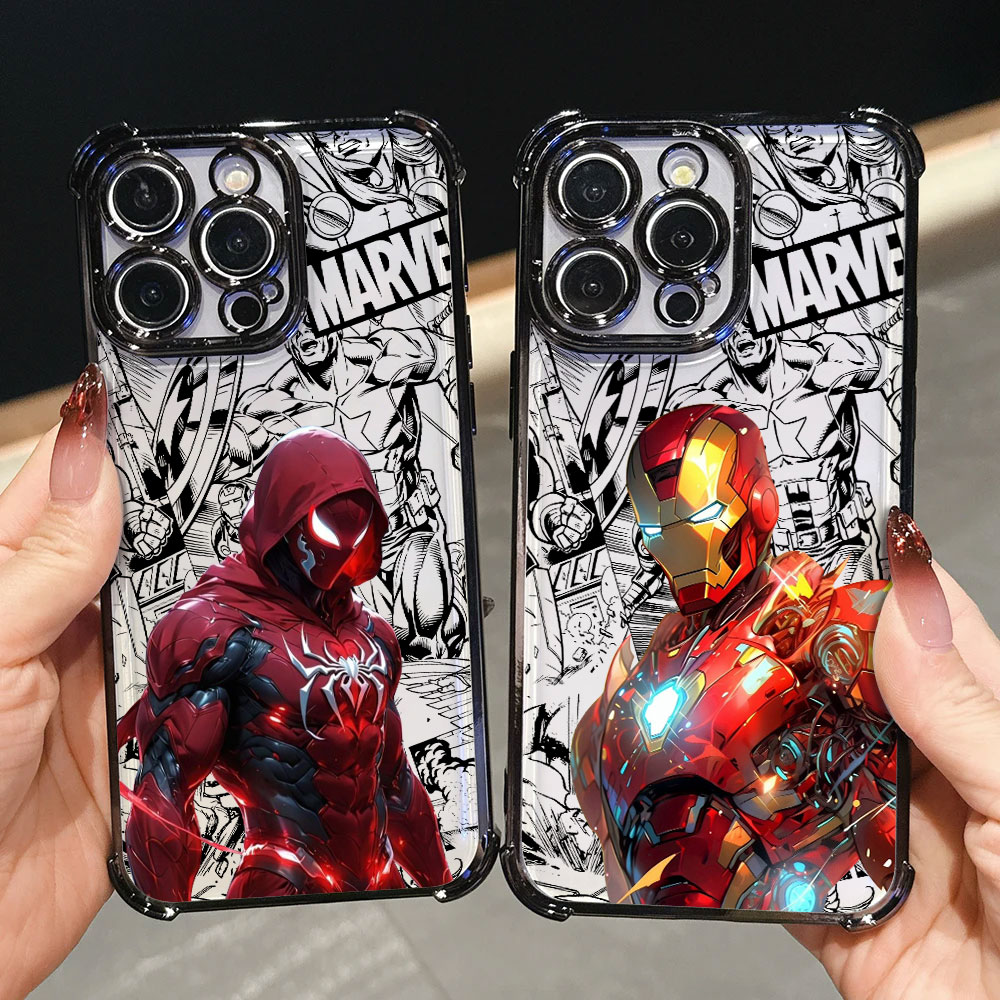 Phone Cases A14 Samsung - Роскошный силиконовый чехол Iron Spider Man