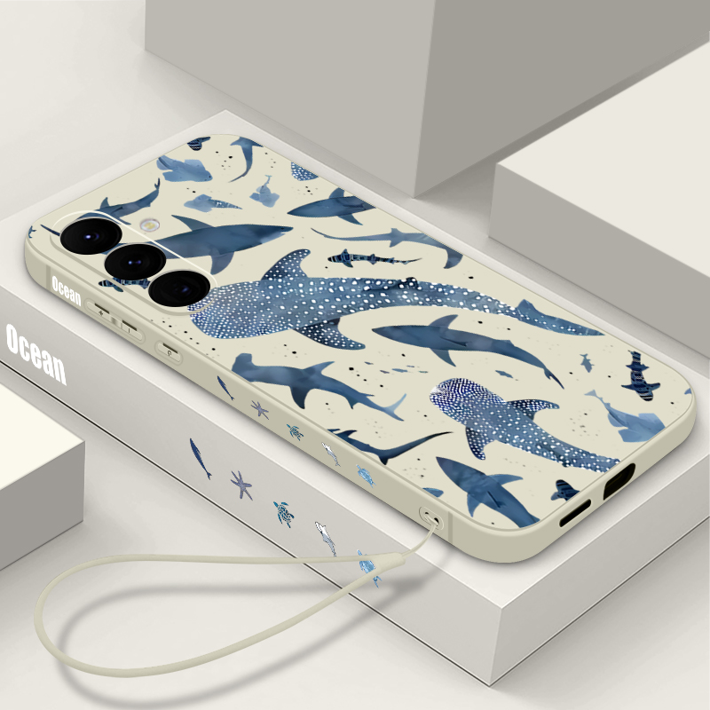 Phone Cases A14 Samsung - Чехол-накладка с узором в виде кита