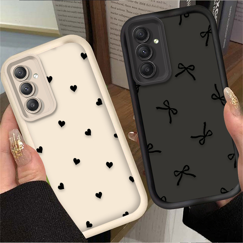 Черный чехол с сердечками и ба – обзор и цена Phone Cases A14 Samsung