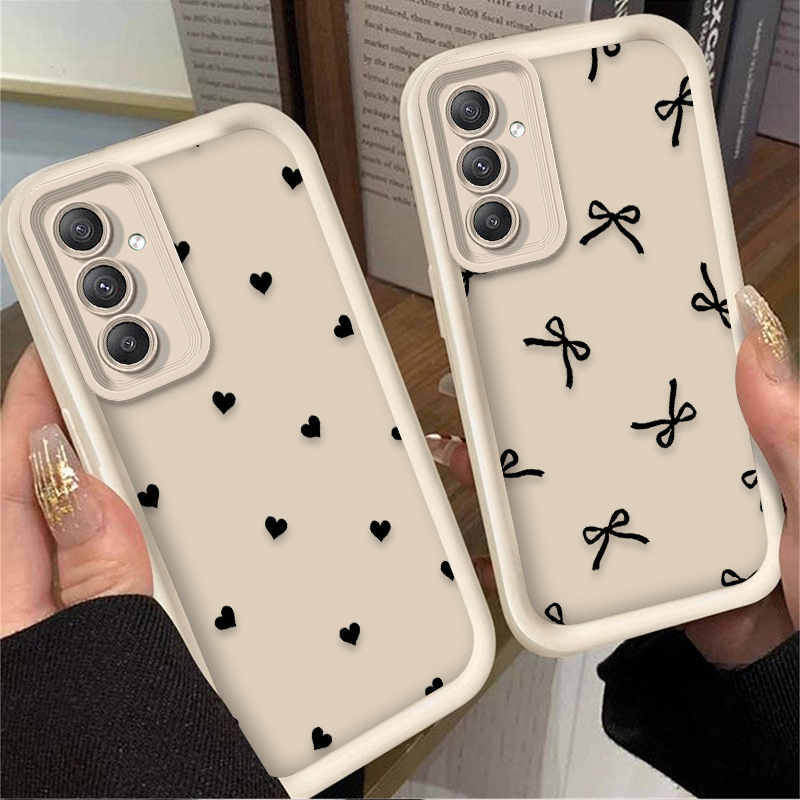 Черный чехол с сердечками и ба – обзор и цена Phone Cases A14 Samsung