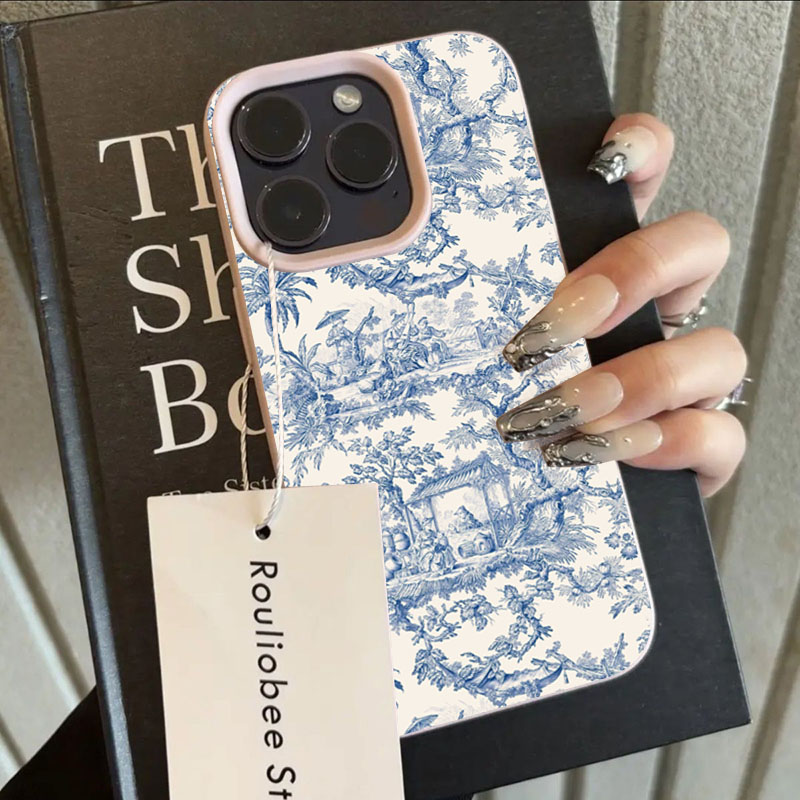 Модный сине-белый фарфоровый ч – обзор и цена Phone Cases Blue