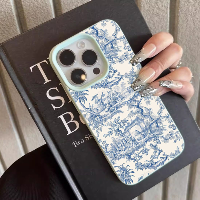 Модный сине-белый фарфоровый ч – обзор и цена Phone Cases Blue