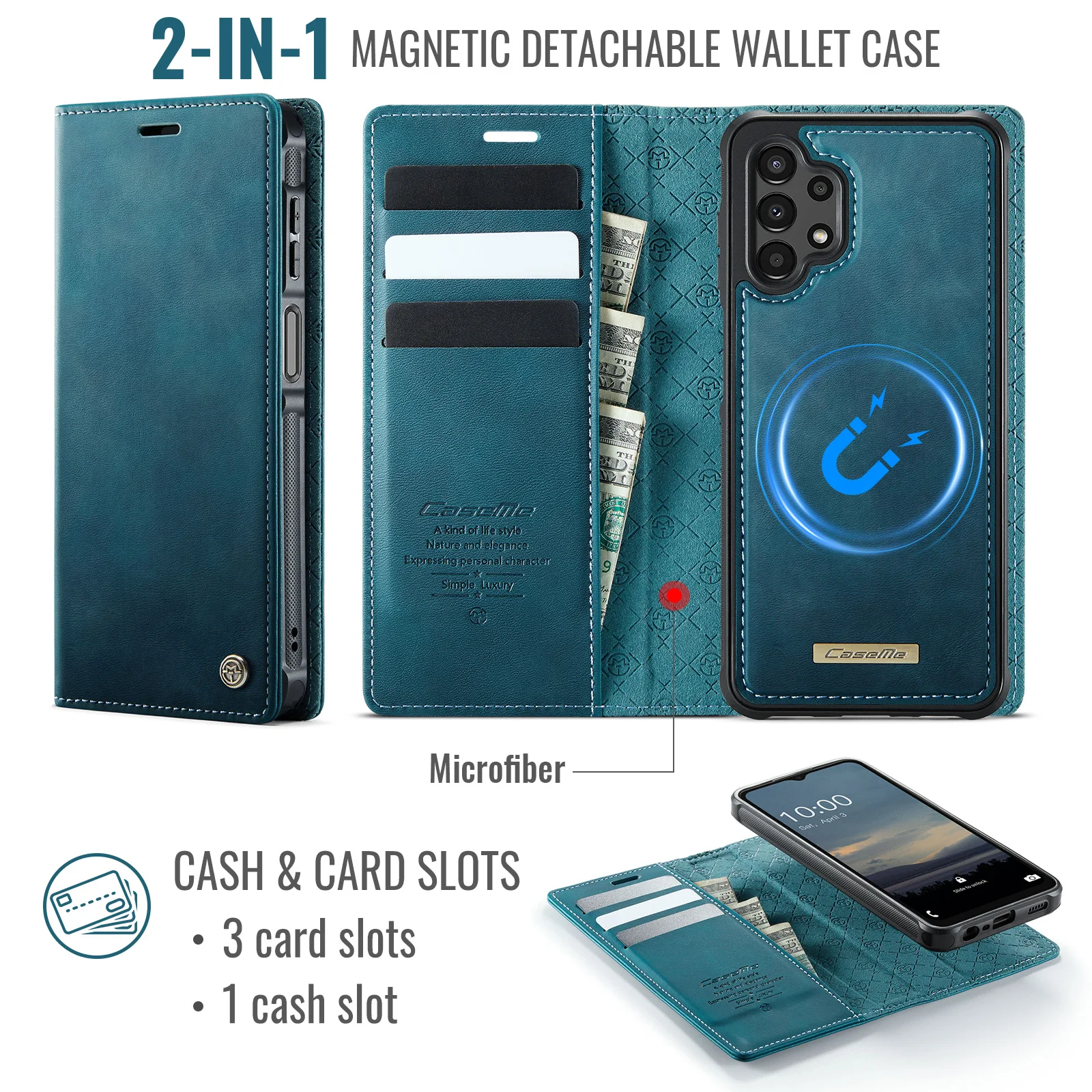 Чехол-кошелек Caseme-C49 Folio – обзор и цена Leather Folio Wallet Case