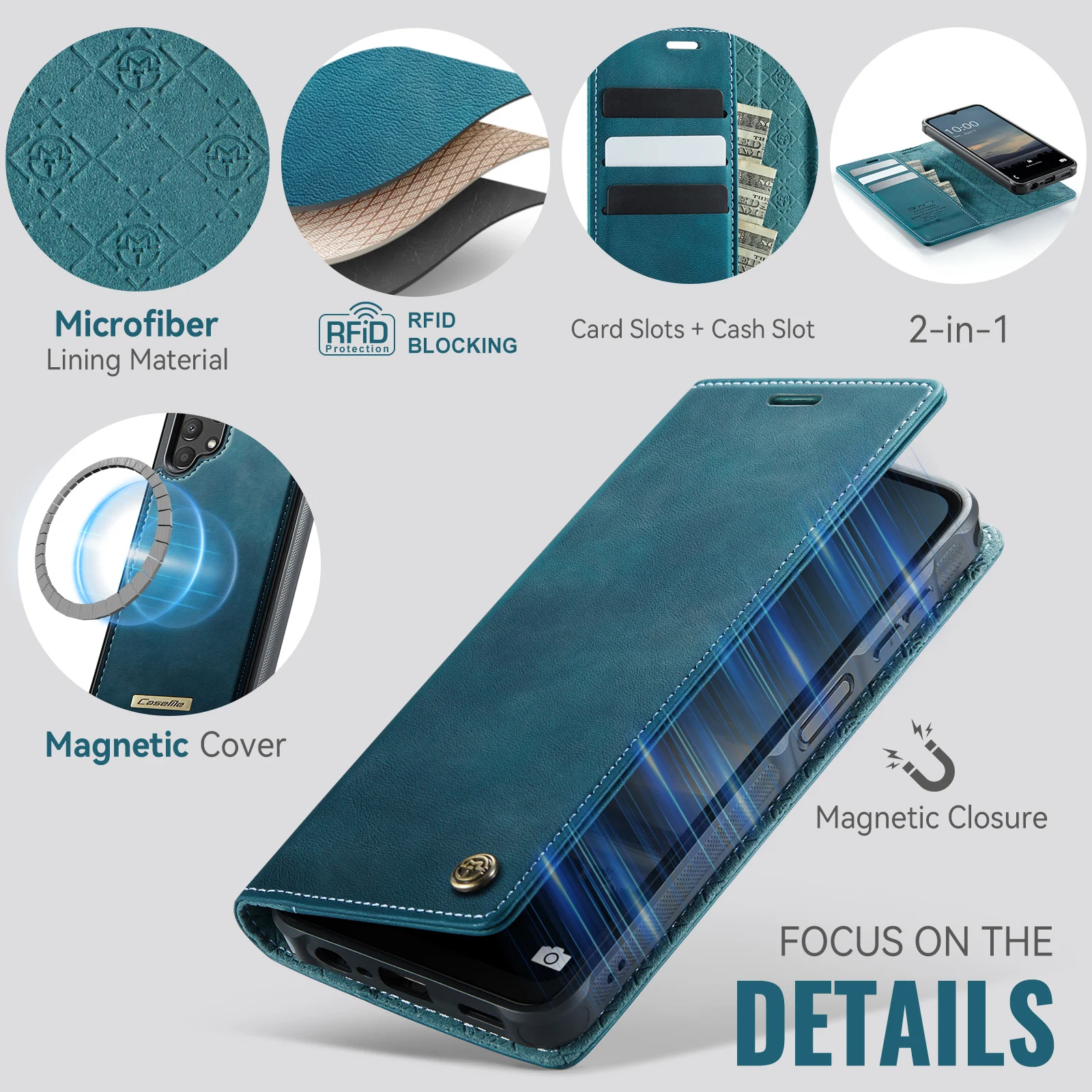 Чехол-кошелек Caseme-C49 Folio – обзор и цена Leather Folio Wallet Case