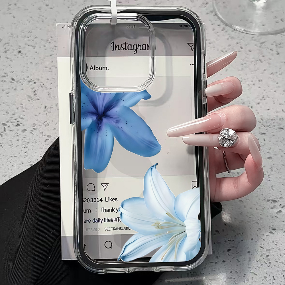 Прозрачный силиконовый чехол B – обзор и цена Phone Cases Blue