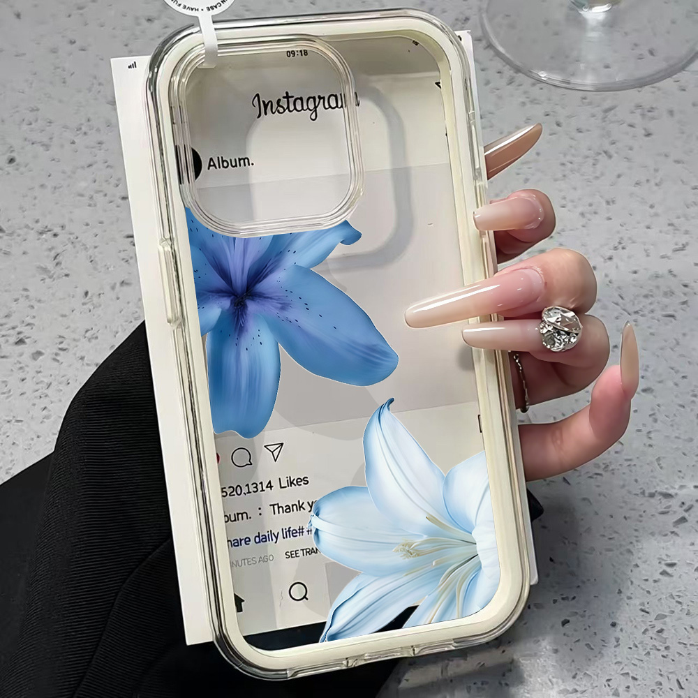 Прозрачный силиконовый чехол B – обзор и цена Phone Cases Blue