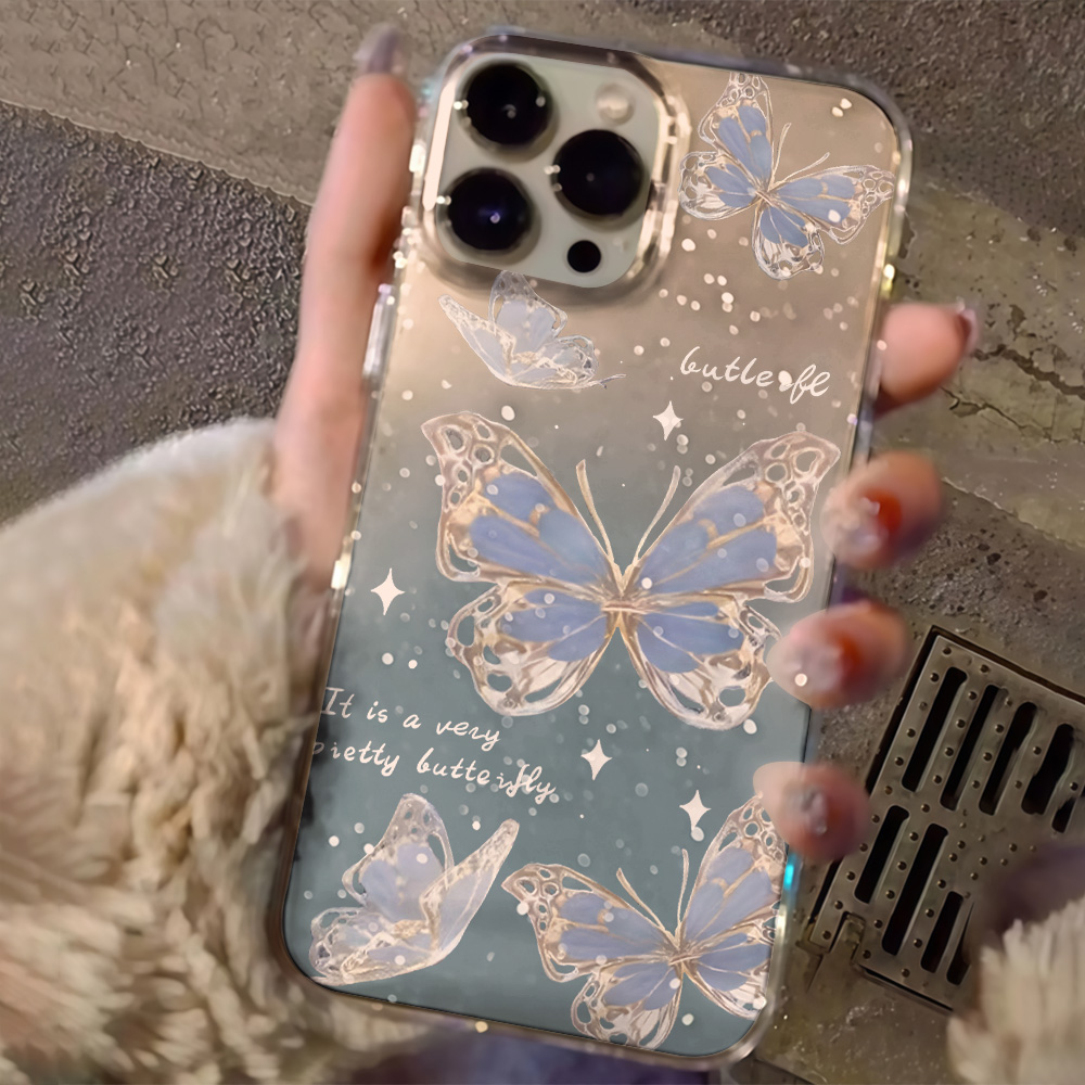 Роскошный синий чехол с бабочк – обзор и цена Phone Cases Blue