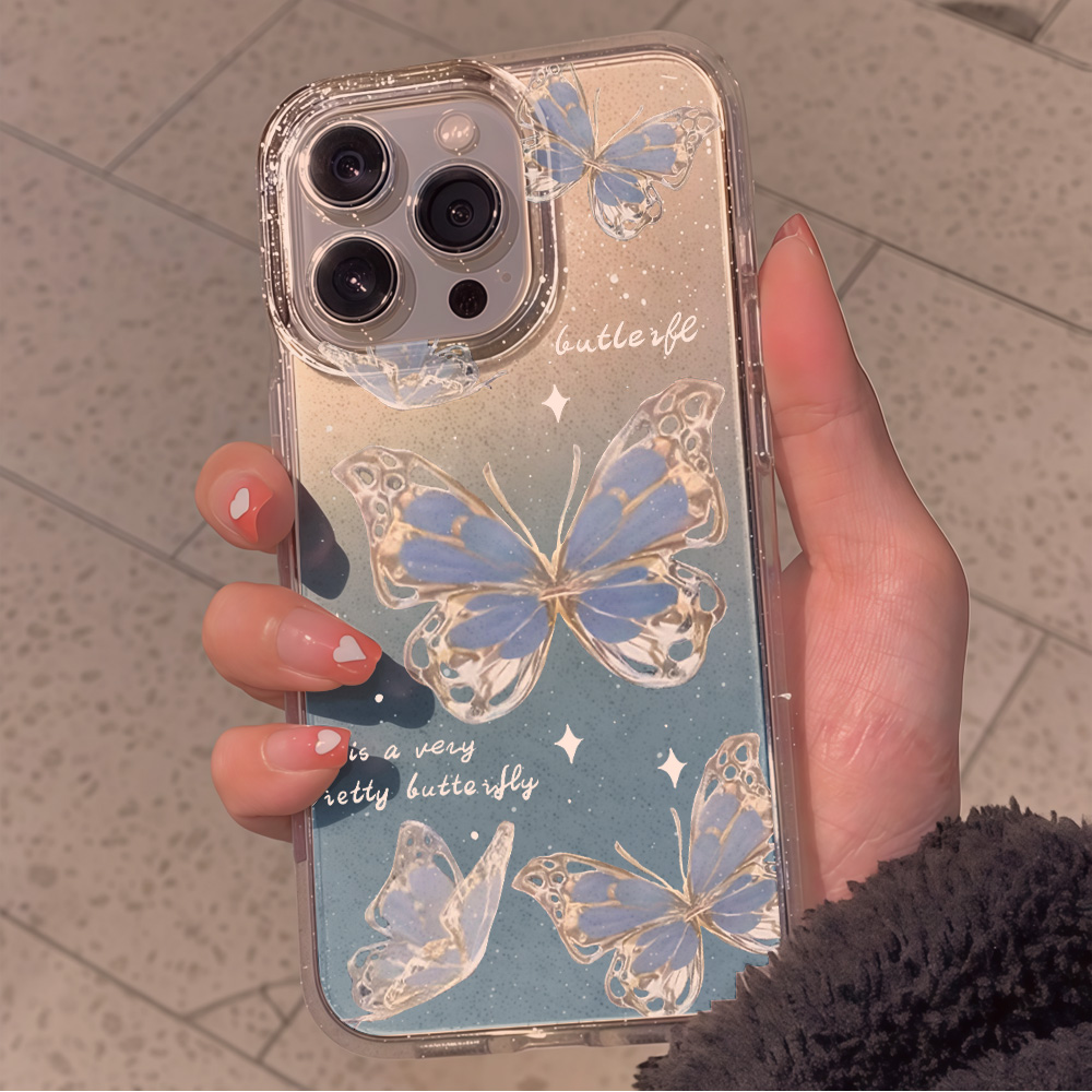 Роскошный синий чехол с бабочк – обзор и цена Phone Cases Blue