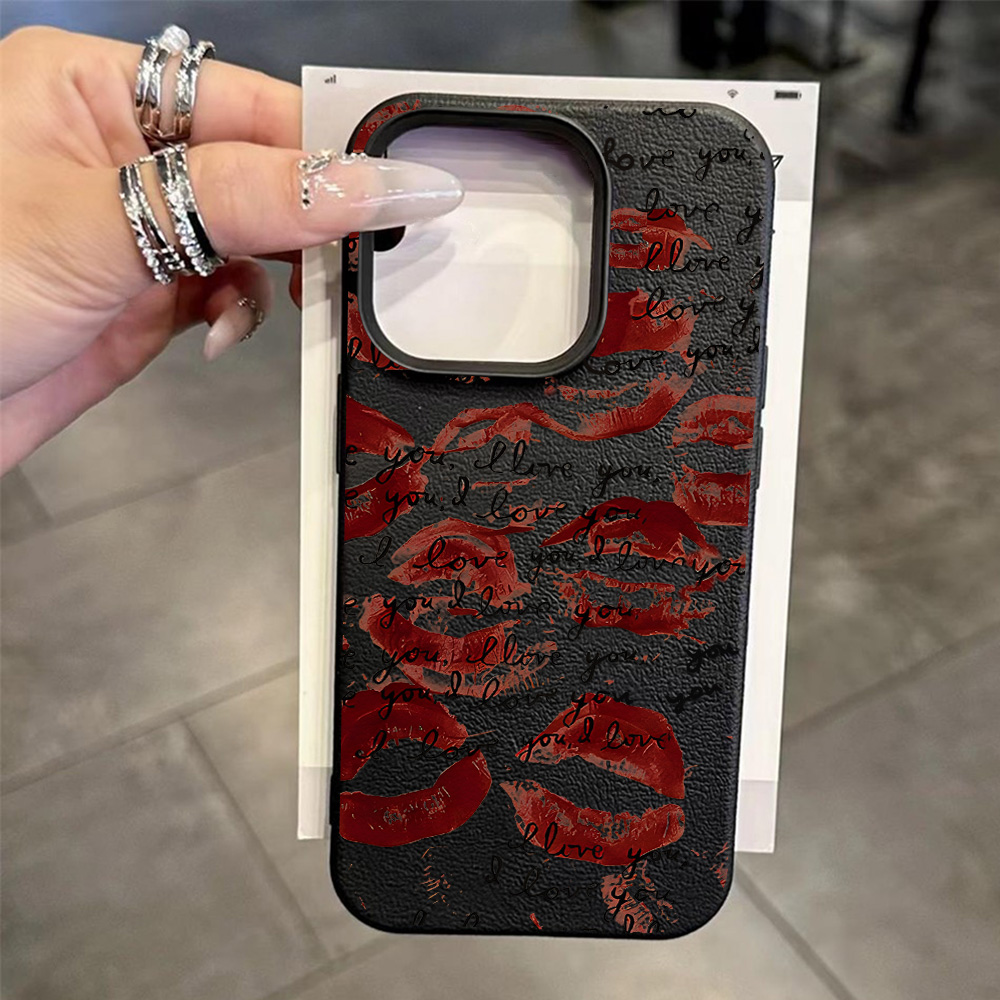 Ярко-красный кожаный чехол для – обзор и цена Phone Cases Unique